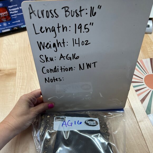 Cecilia De Bucourt Studded Vest Brown Black Tie-Dye Size Medium NWT - Picture 10 of 12